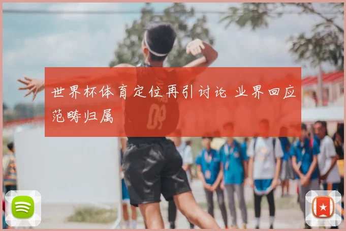世界杯体育定位再引讨论 业界回应范畴归属