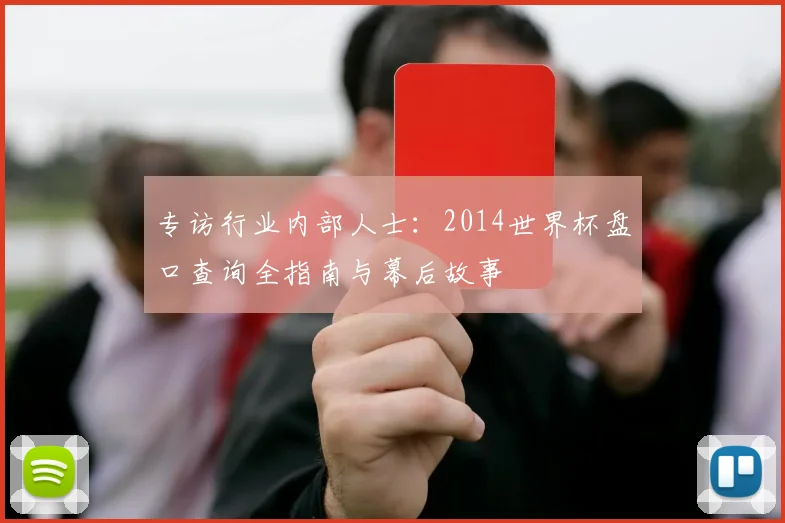 专访行业内部人士：2014世界杯盘口查询全指南与幕后故事